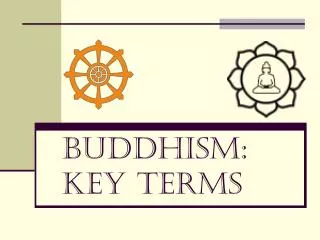 buddhism key terms