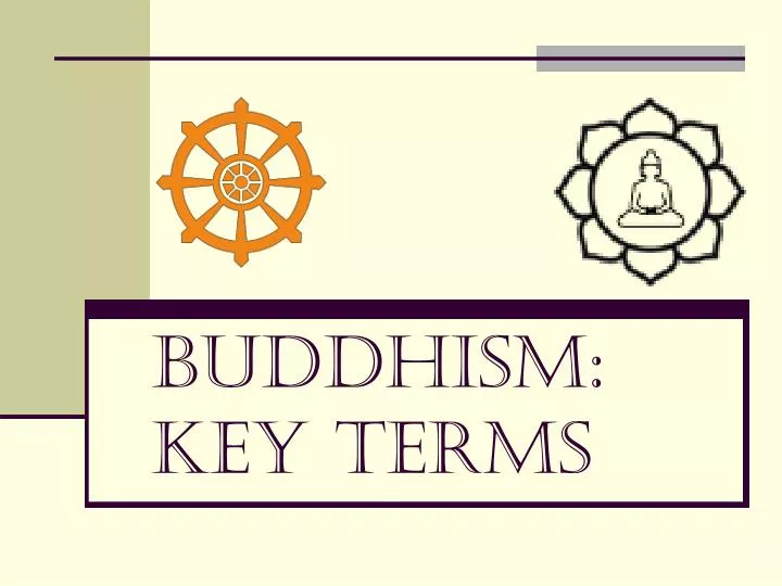 buddhism key terms