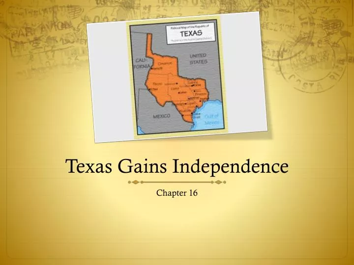 texas gains independence