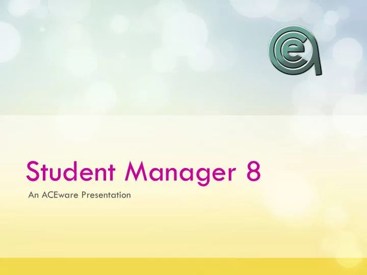 student manager 8