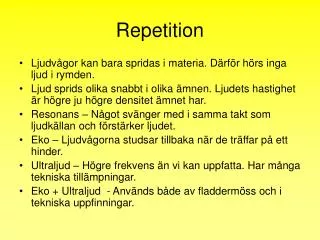 repetition