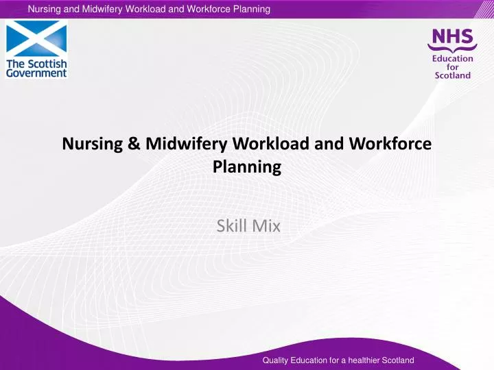 nursing midwifery workload and workforce planning