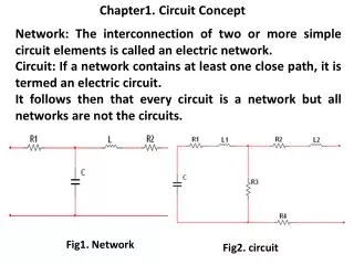 Chapter1. Circuit Concept