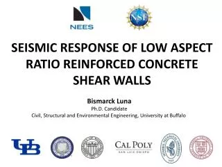 SEISMIC RESPONSE OF LOW ASPECT RATIO REINFORCED CONCRETE Shear WALLS