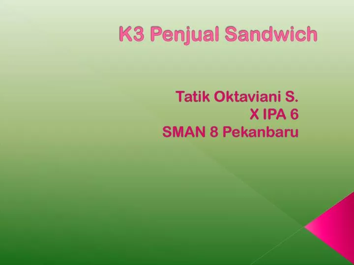 k3 penjual sandwich