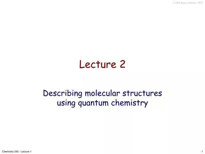 lecture 2