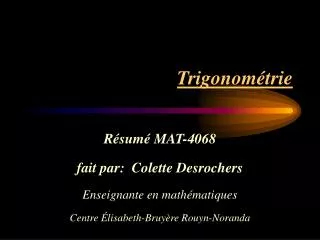 trigonom trie