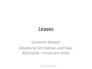 Leases