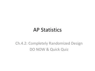 AP Statistics