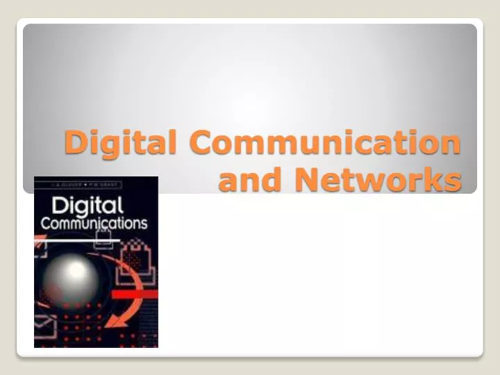 digital communication and networks