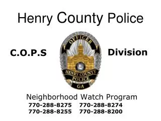 Henry County Police