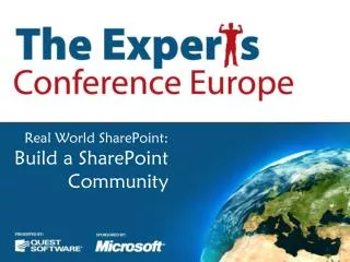Real World SharePoint: Build a SharePoint Community