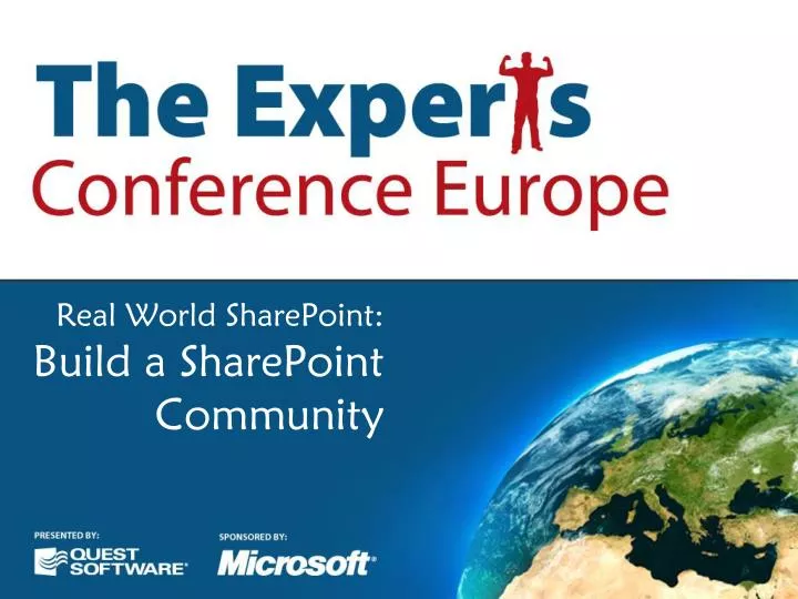 real world sharepoint build a sharepoint community