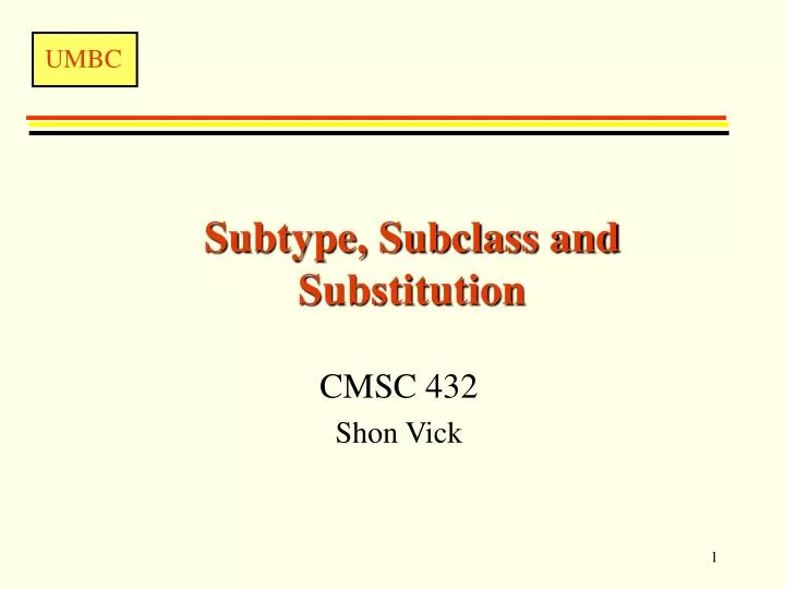 subtype subclass and substitution