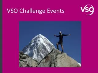 VSO Challenge Events