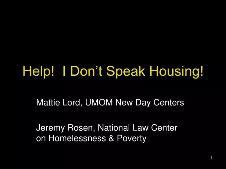 help i don t speak housing