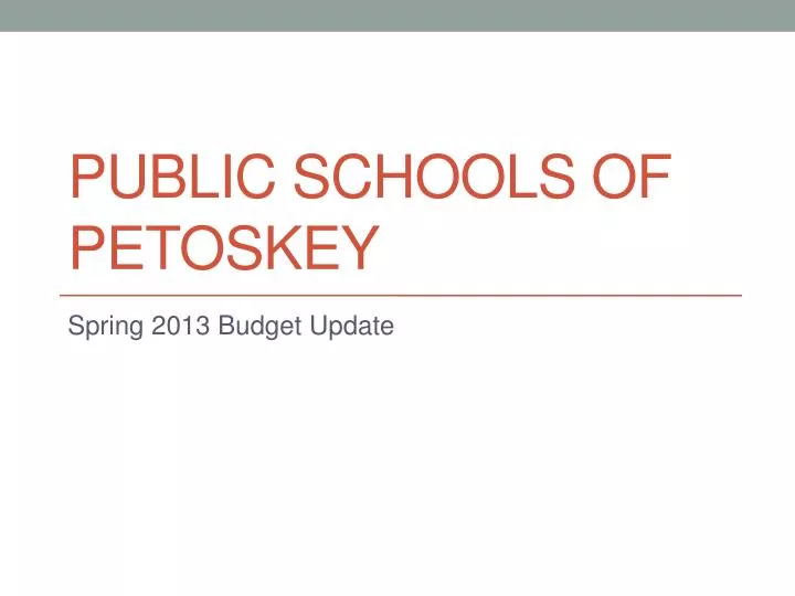 public schools of petoskey