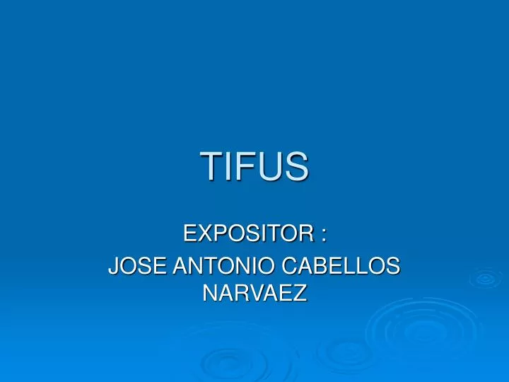 tifus