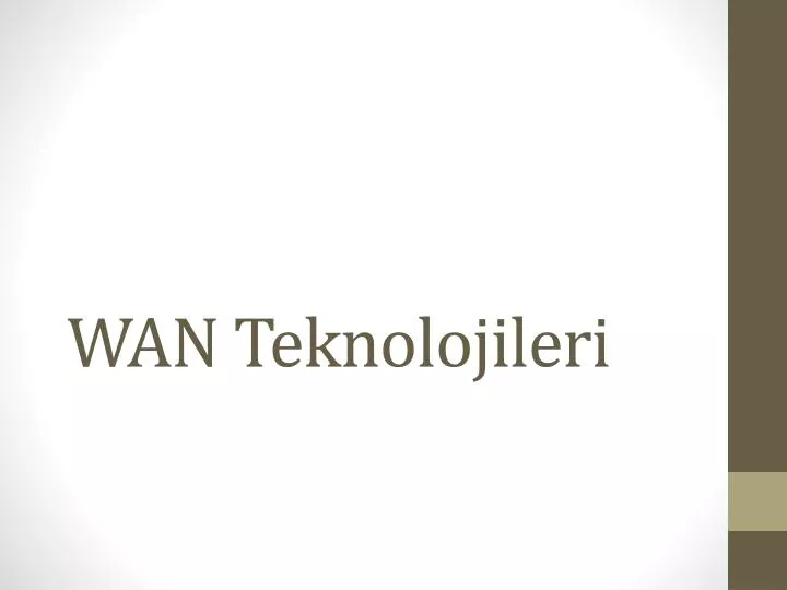 wan teknolojileri