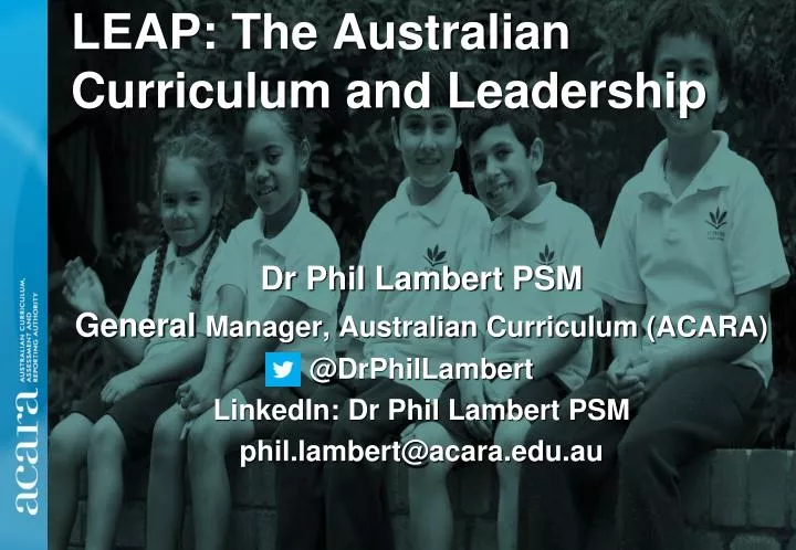 leap the australian curriculum and leadership