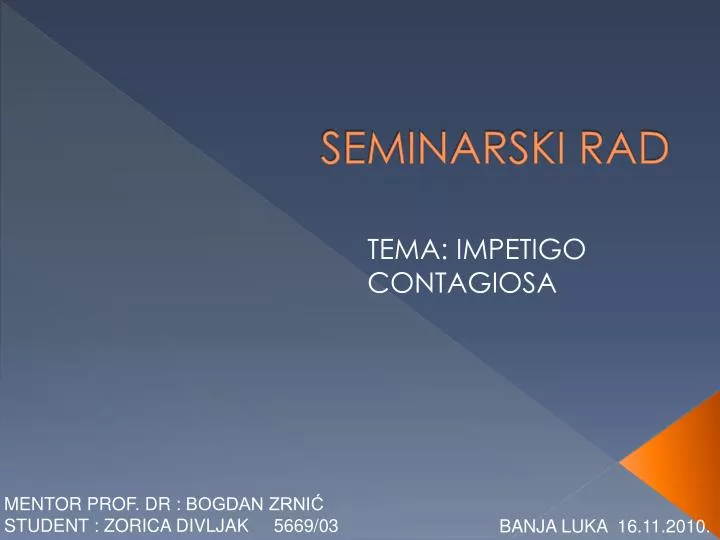 seminarski rad