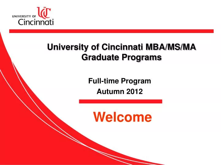 university of cincinnati mba ms ma graduate programs