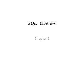 sql queries