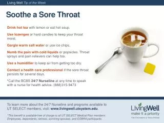 Soothe a Sore Throat