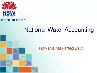 National Water Accounting