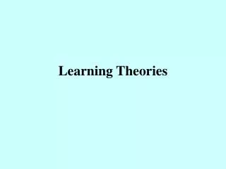 learning theories