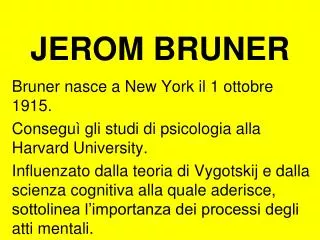 jerom bruner