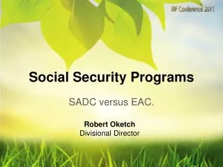 Social Security Programs