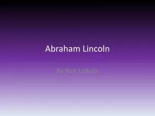 Abraham Lincoln