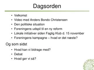 dagsorden
