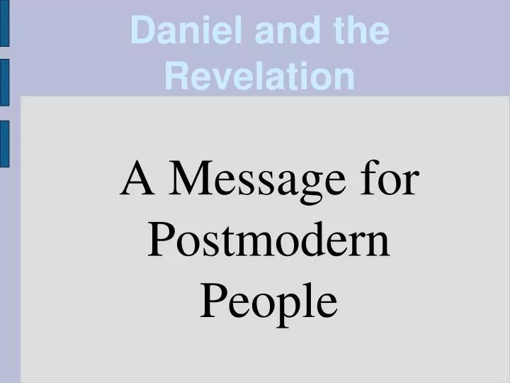 a message for postmodern people
