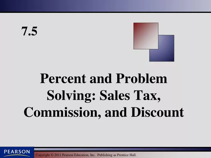 percent and problem solving sales tax commission and discount