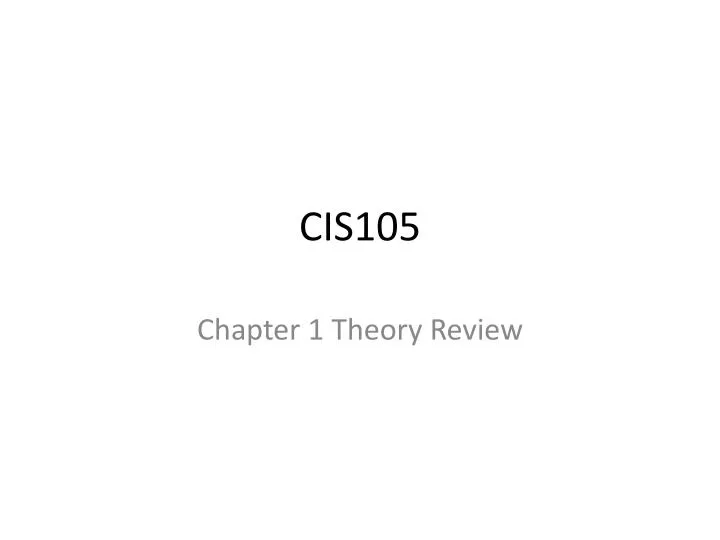 cis105