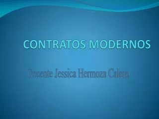 contratos modernos