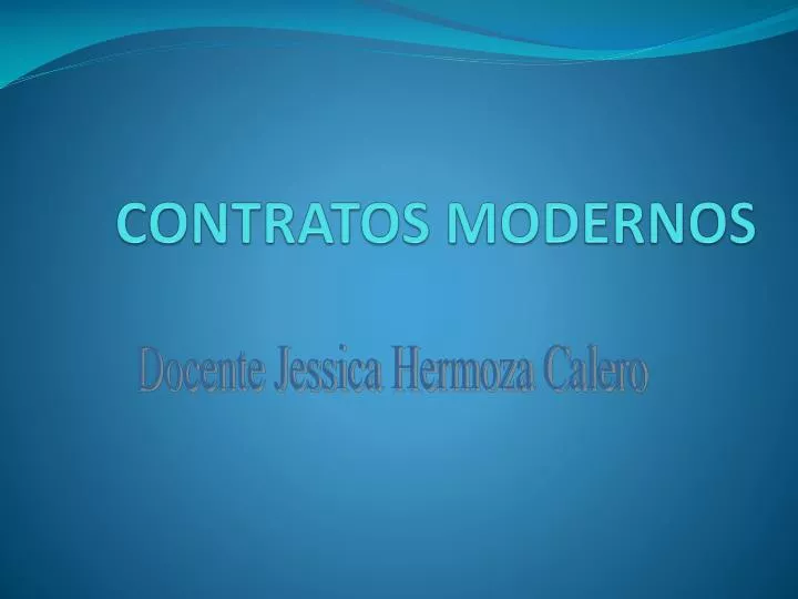contratos modernos