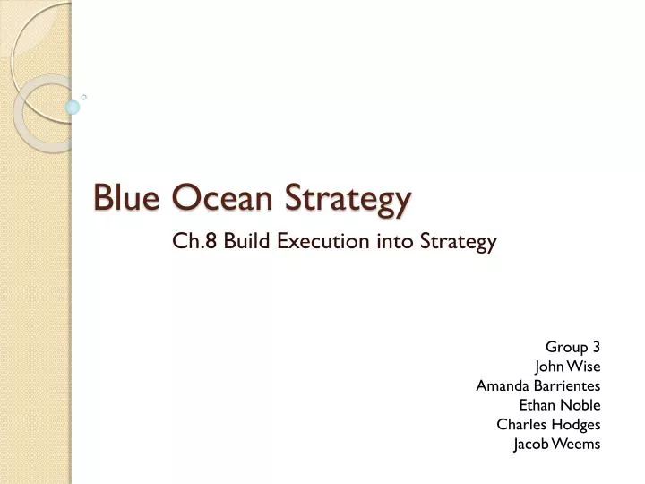 blue ocean strategy