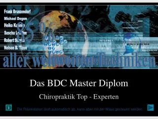 das bdc master diplom