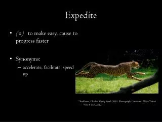 expedite