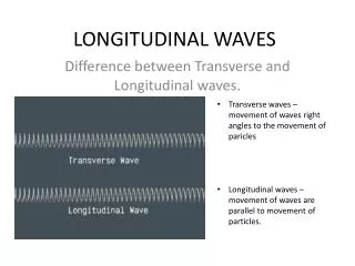 longitudinal waves