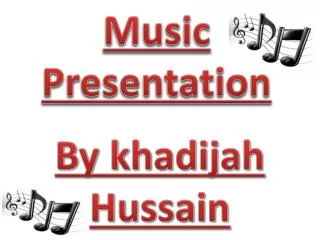 Music Presentation
