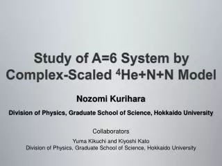 Study of A=6 System by Complex-Scaled 4 He+N+N Model