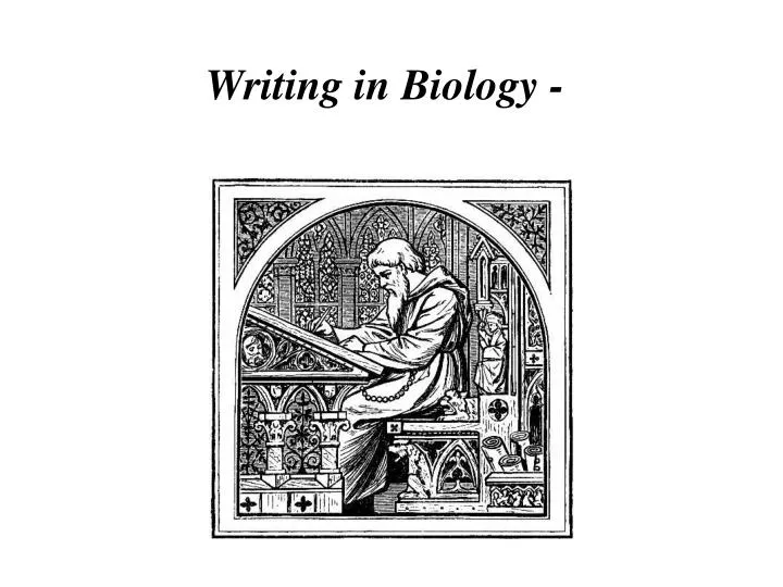 writing in biology