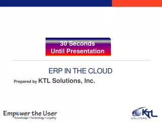 ERP in the Cloud