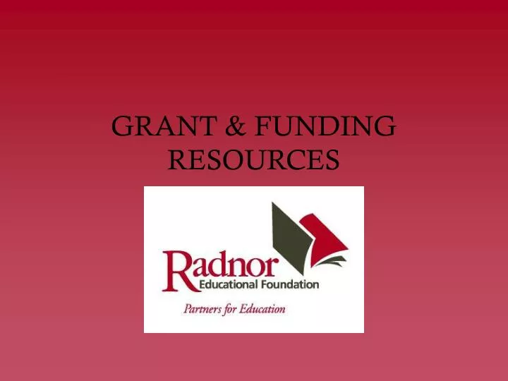 grant funding resources