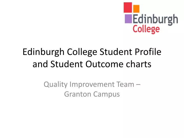 edinburgh college student profile and student outcome charts