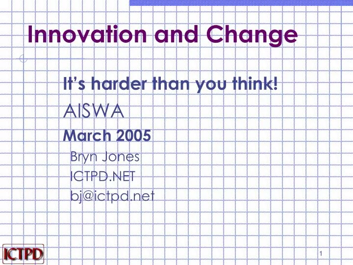 innovation and change